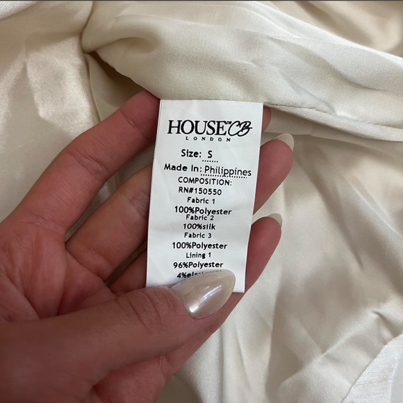 House of CB Dresses & Skirts - HOUSE OF CB - AGATHA Cream Satin Dress